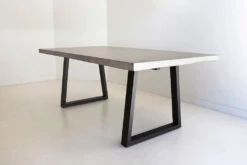 3.0m Sierra Elkstone Rectangular Dining Table – Speckled Grey With Black Powder Coated Legs -Abide Interiors Elkstone37 4