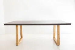 2.0m Sierra Elkstone Rectangular Dining Table – Ebony Black With Light Honey Legs -Abide Interiors Elkstone39