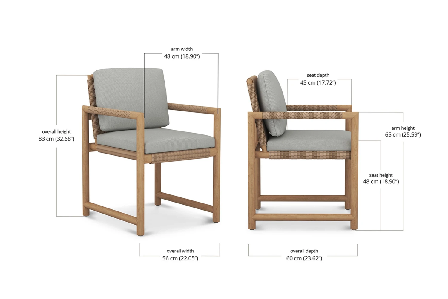 Esperance Outdoor Dining Armchair 7 Esperance Outdoor Dining Armchair - Image 5