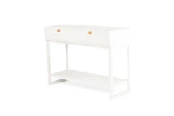 Flynn Console Table – White -Abide Interiors Flynn Console Table White 1