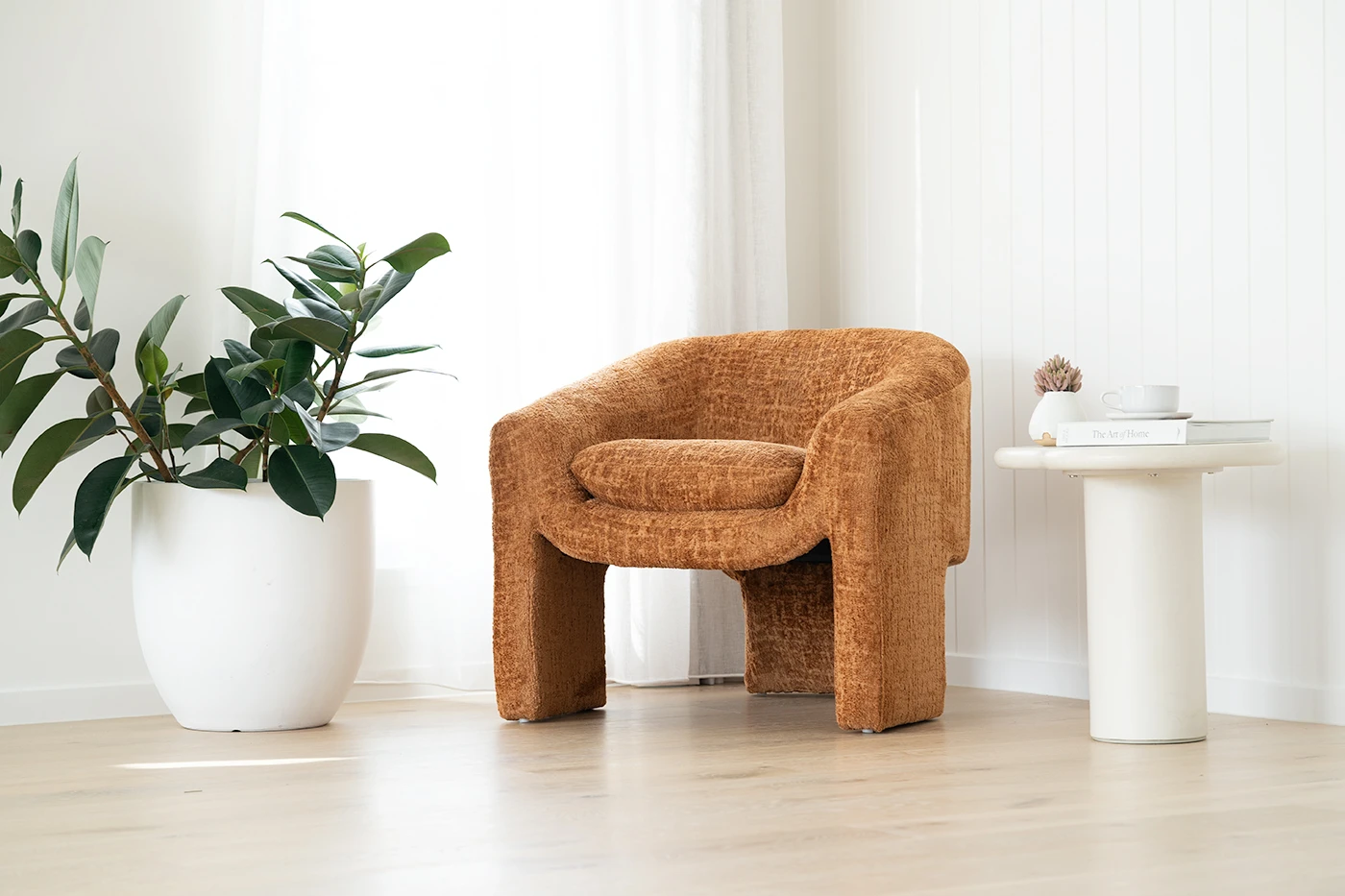 Freja Armchair – Burnt Ochre 4 Freja Armchair – Burnt Ochre - Image 2