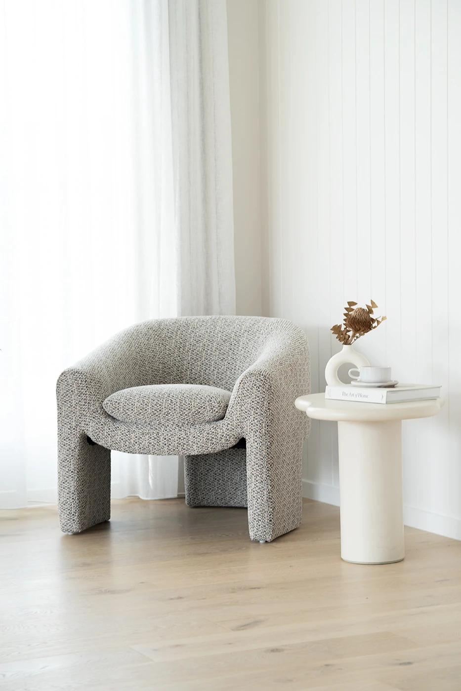 Freja Armchair – Mottled Taupe 14 Freja Armchair – Mottled Taupe - Image 12