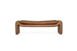 Freja Bench – Cognac Leather