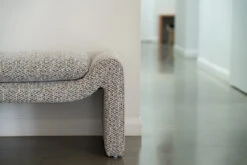 Freja Bench – Mottled Taupe -Abide Interiors Freja Bench Taupe Styled 5