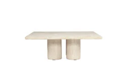 Geo Travertine Square Coffee Table – 100cm