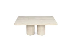 Geo Travertine Square Coffee Table – 100cm -Abide Interiors Geo Travertine Coffee 100cm 2
