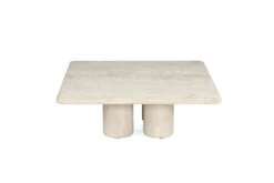 Geo Travertine Square Coffee Table – 100cm -Abide Interiors Geo Travertine Coffee 100cm 3