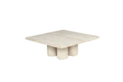 Geo Travertine Square Coffee Table – 100cm -Abide Interiors Geo Travertine Coffee 100cm 5