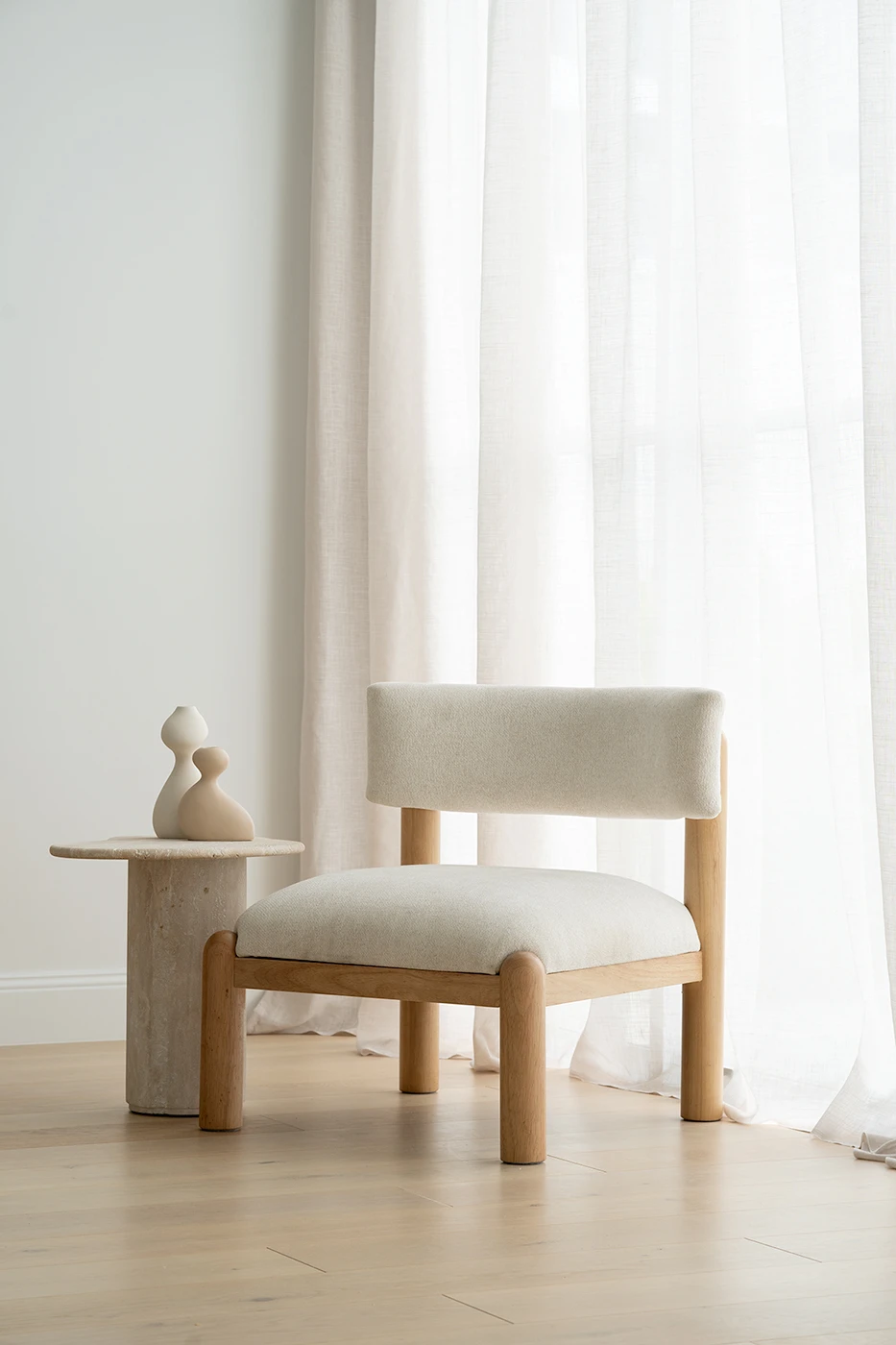 Geo Travertine Organic Side Table – 58cm 16 Geo Travertine Organic Side Table – 58cm - Image 14