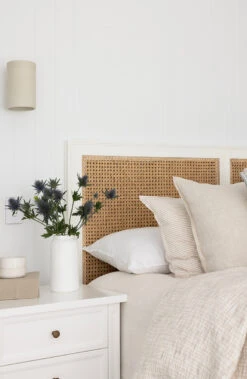 Hamilton Cane Bedhead – Queen Size – White 23 Hamilton Cane Bedhead – Queen Size – White -Abide Interiors Hamilton 3 drawer Bedside White 11