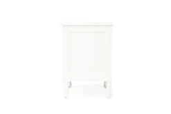 Hamilton Bedside Table – 3 Drawer – White -Abide Interiors Hamilton 3 drawer Bedside White 5