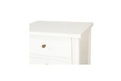 Hamilton Bedside Table – 3 Drawer – White -Abide Interiors Hamilton 3 drawer Bedside White 7