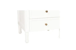 Hamilton Bedside Table – 3 Drawer – White -Abide Interiors Hamilton 3 drawer Bedside White 8 1