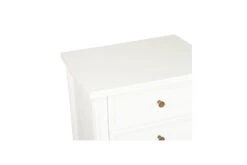 Hamilton Bedside Table – 3 Drawer – White -Abide Interiors Hamilton 3 drawer Bedside White 9 1 1