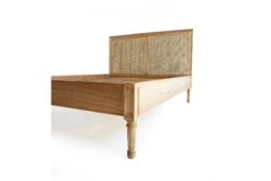 Hamilton Cane Bed – King Single Size – Low End – Weathered Oak -Abide Interiors Hamilton Bed WO No End 5