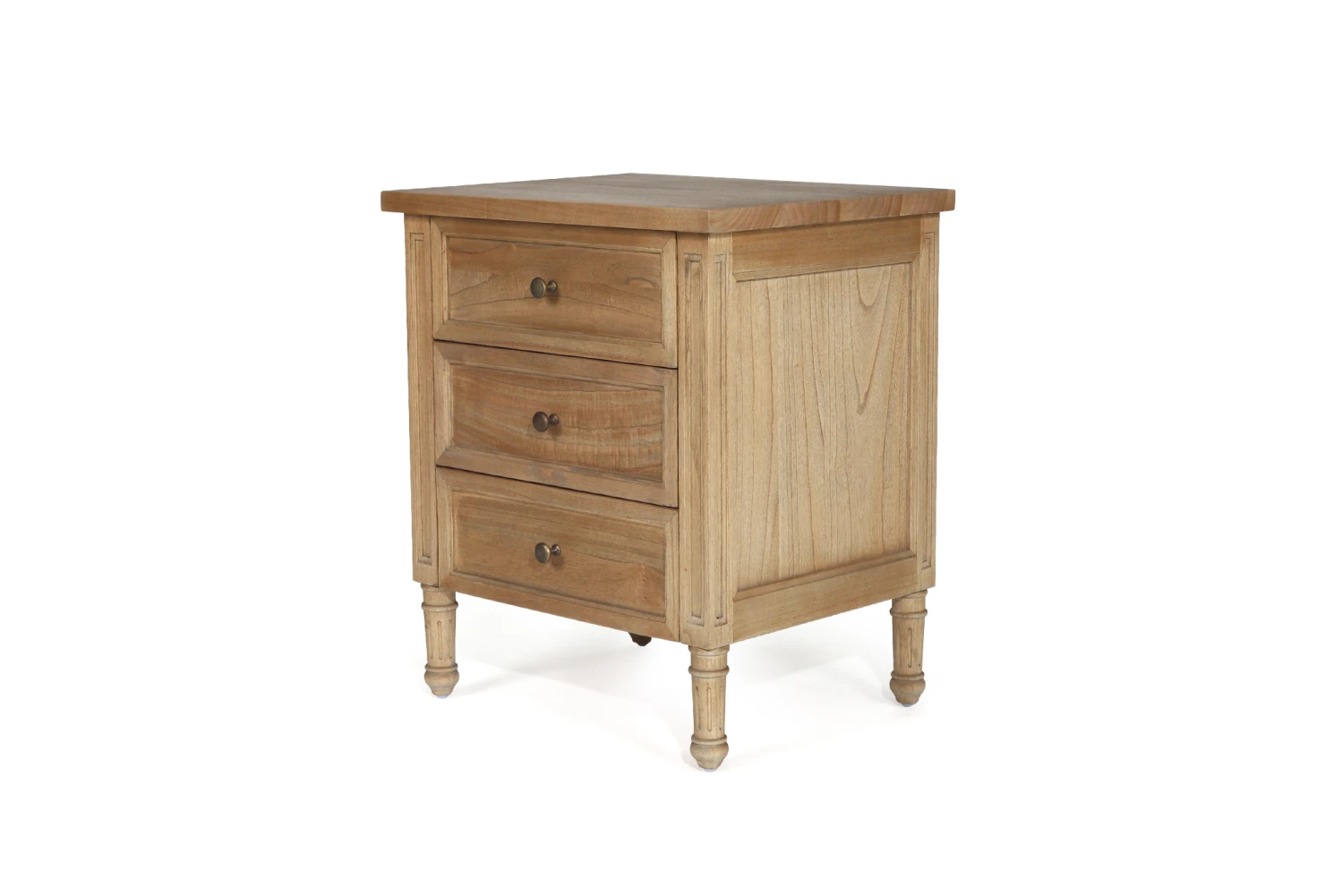 Hamilton Bedside Table – 3 Drawer – Weathered Oak 5 Hamilton Bedside Table – 3 Drawer – Weathered Oak - Image 3