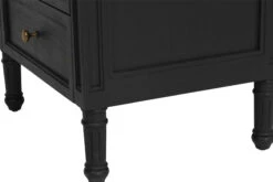 Hamilton Bedside Table – 3 Drawer – Black -Abide Interiors Hamilton Bedside 57cm Black 3Drawer 10