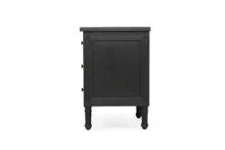 Hamilton Bedside Table – 3 Drawer – Black -Abide Interiors Hamilton Bedside 57cm Black 3Drawer 6