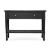 Hamilton Nightstand / Bedside – Black – 91cm