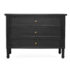 Hamilton Bedside Table/ Nightstand – 3 Drawer – Black – 91cm -Abide Interiors Hamilton Bedside 91cm Black 3Drawer 1