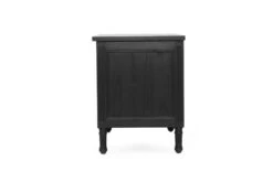 Hamilton Bedside Table/ Nightstand – 3 Drawer – Black – 91cm -Abide Interiors Hamilton Bedside 91cm Black 3Drawer 7