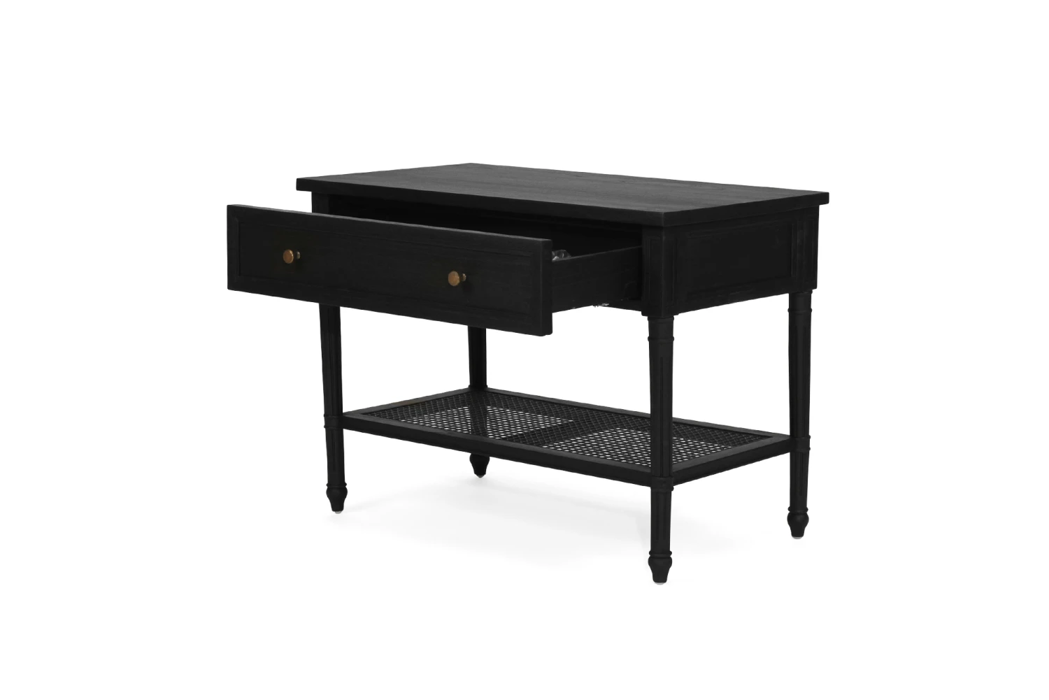 Hamilton Nightstand / Bedside – Black – 91cm 7 Hamilton Nightstand / Bedside – Black – 91cm - Image 5