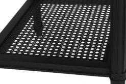 Hamilton Cane Bedside Table – Black -Abide Interiors Hamilton Bedside Black 57cm 11