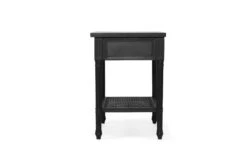 Hamilton Cane Bedside Table – Black -Abide Interiors Hamilton Bedside Black 57cm 7