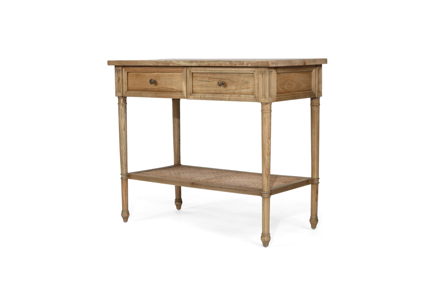 Hamilton Cane Console Table – Weathered Oak – 100cm 4 Hamilton Cane Console Table – Weathered Oak – 100cm - Image 2