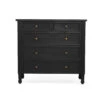 Hamilton Dresser – Black- 5 Drawer 1 Hamilton Dresser – Black- 5 Drawer -Abide Interiors Hamilton Dresser 5Drawer Black 1