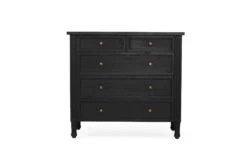 Hamilton Dresser – Black- 5 Drawer