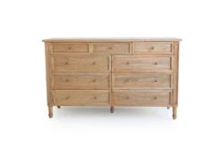 Hamilton Dresser – 9 Drawer – Weathered Oak