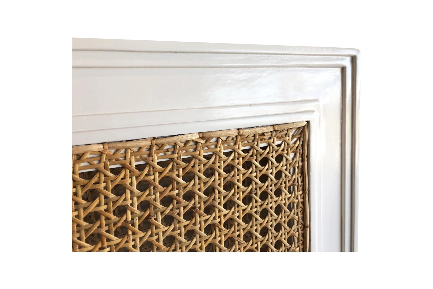 Hamilton Cane Bedhead – Queen Size – White 9 Hamilton Cane Bedhead – Queen Size – White - Image 8