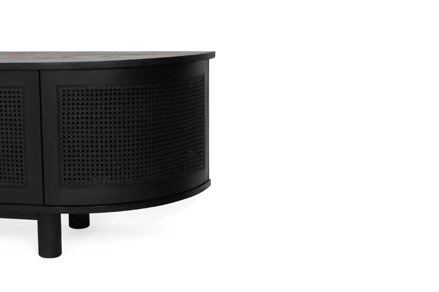 Iluka Entertainment Unit – Six Door – Black – Round End 9 Iluka Entertainment Unit – Six Door – Black – Round End - Image 7