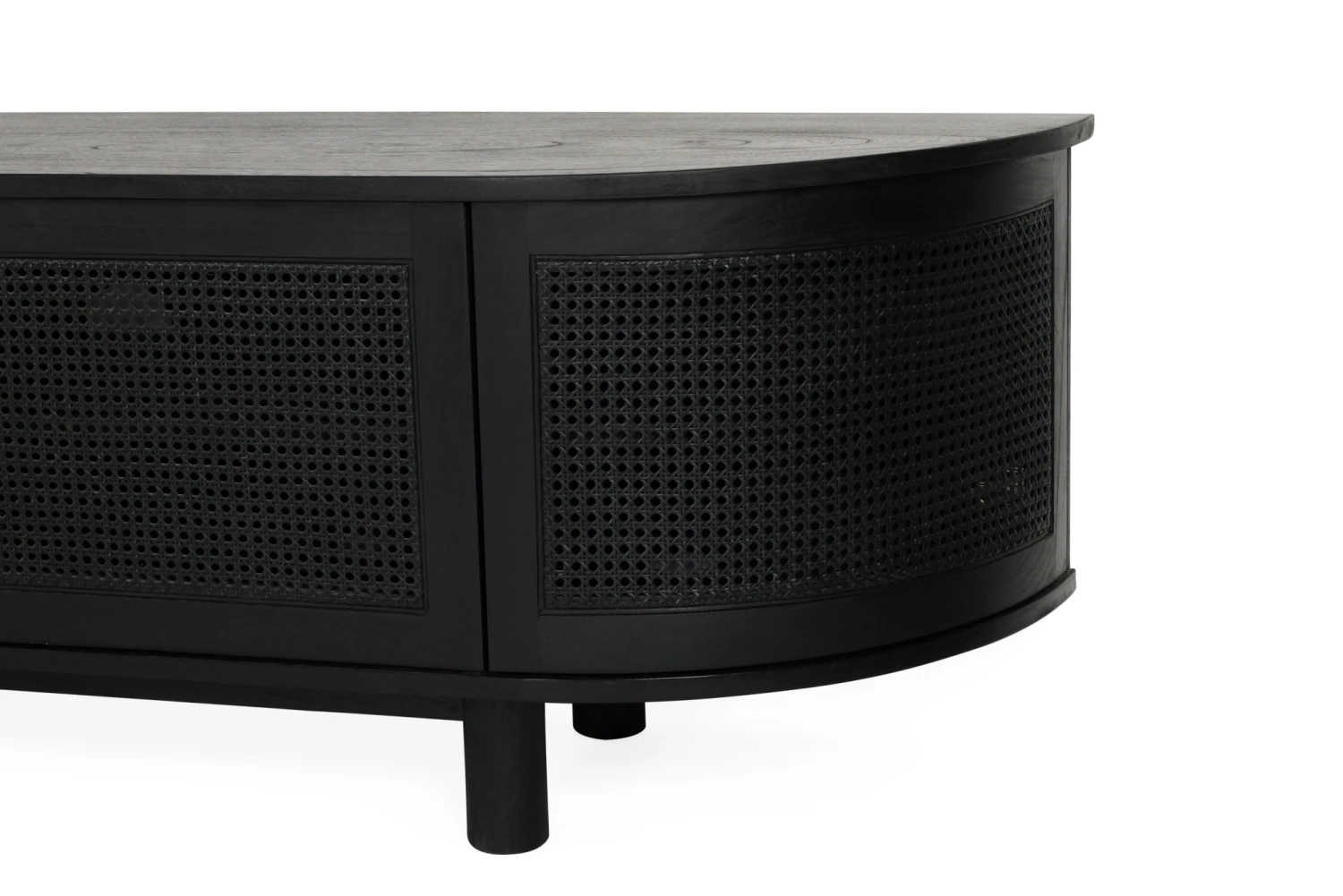 Iluka Entertainment Unit – Six Door – Black – Round End 10 Iluka Entertainment Unit – Six Door – Black – Round End - Image 8