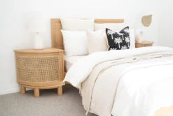 Iluka Bedside Tables – Left And Right Pair -Abide Interiors Iluka Bedside Styled 4