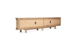 Iluka Entertainment Unit – Six Door – Natural – Round End -Abide Interiors Iluka Ent 6Door RND 5