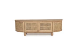 Iluka Entertainment Unit – Four Door – Natural – Round End -Abide Interiors Iluka Ent Nat RND 2