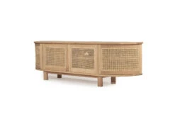 Iluka Entertainment Unit – Four Door – Natural – Round End -Abide Interiors Iluka Ent Nat RND 3