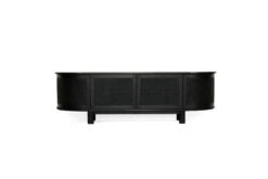 Iluka Entertainment Unit – Four Door – Black – Round End