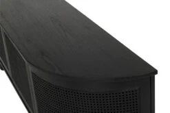 Iluka Entertainment Unit – Four Door – Black – Round End -Abide Interiors Iluka Ent Unit 6Door Rnd Blk 7