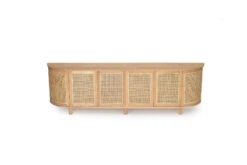 Iluka Six Door Sideboard – Rounded End -Abide Interiors Iluka Six Door Entertainment Unit Round End.2 1