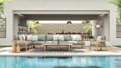 Kingscliff Outdoor Sofa – Middle – Modular- (Canvas Natural, Cast Slate Or Cast Silver Upholstery) 14 Kingscliff Outdoor Sofa – Middle – Modular- (Canvas Natural, Cast Slate Or Cast Silver Upholstery) -Abide Interiors Kimgscliff Modular Sofa Styled 3 2