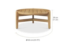 Kingscliff Outdoor Round Coffee Table – Low – 60cm -Abide Interiors Kingscliff Outdoor Round Coffee Table Low 3