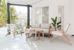 Zen Accent Arm Chair – White -Abide Interiors Kingscliff Sofa 2CS Styled 3