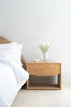 Koa Bedside Table – Low (46cmH) 29 Koa Bedside Table – Low (46cmH) -Abide Interiors Koa Bedside Low Styled 2
