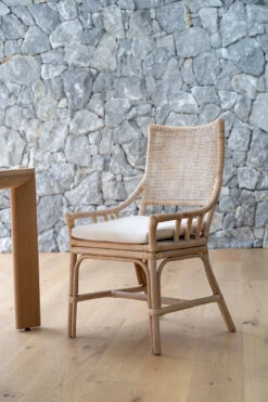 Kora Dining Chair – By Serrata Living – Natural, Whitewash Or Dark Wash -Abide Interiors Kora WW Styled Buderim 1
