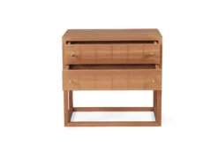 Lisette Bedside Table – Teak -Abide Interiors Lisette Bedside Teak 3