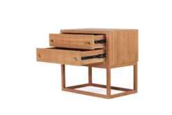 Lisette Bedside Table – Teak -Abide Interiors Lisette Bedside Teak 5
