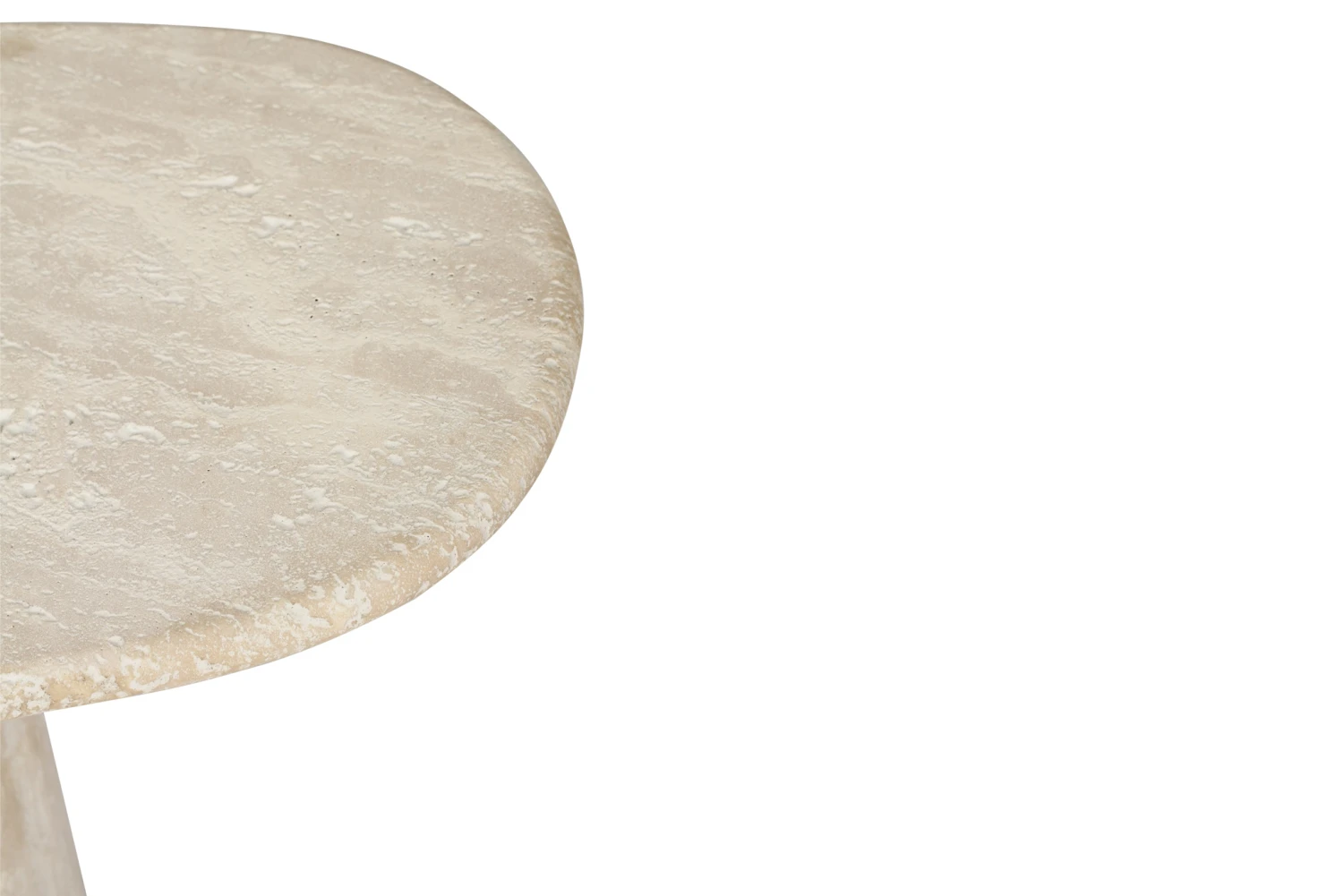 Geo Travertine Organic Side Table – 58cm 14 Geo Travertine Organic Side Table – 58cm - Image 12